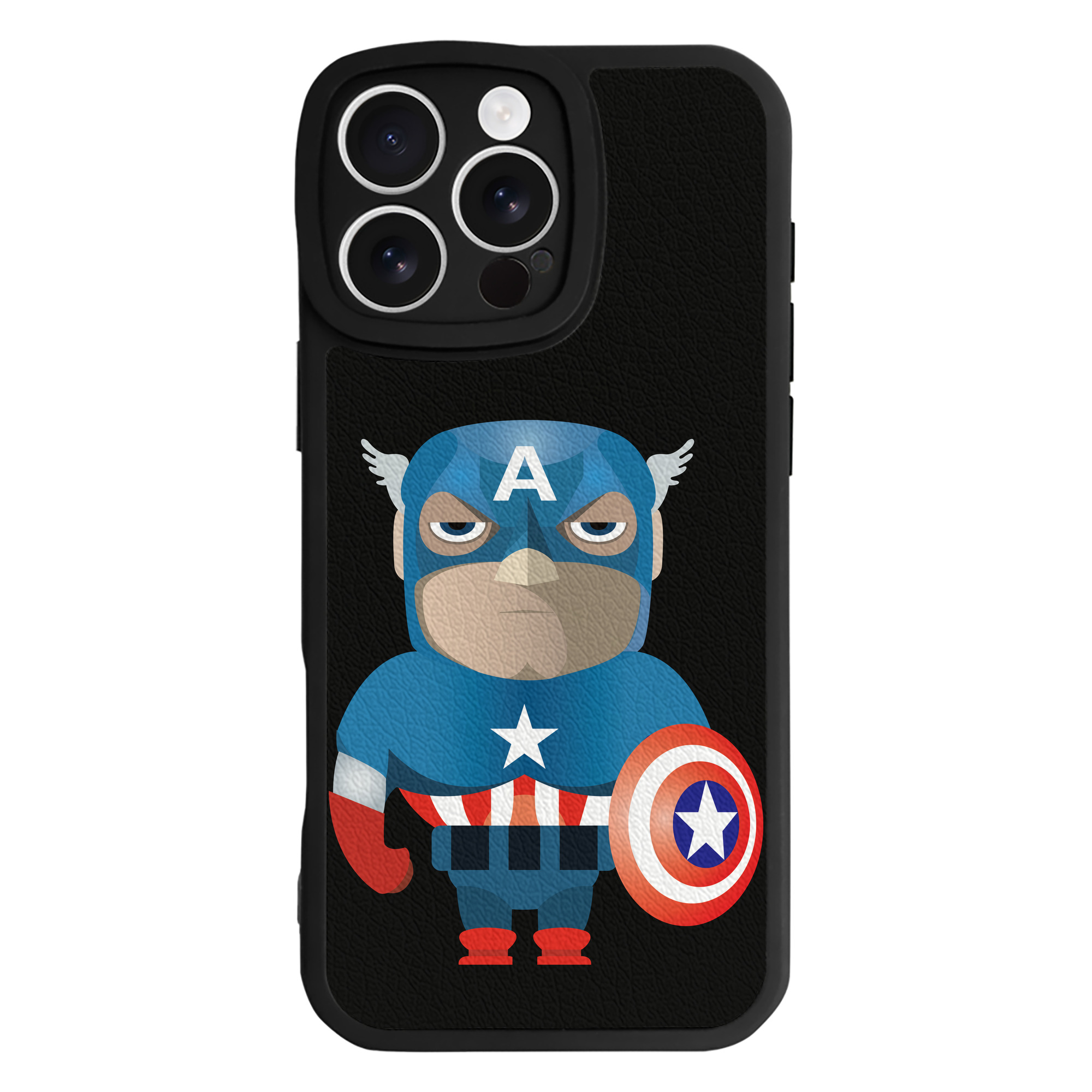 （画像用） アベンジャーズ The Avengers 【iPhone 16シリーズ対応】シリコンスマホケース（レザー調） 材質：シリコン